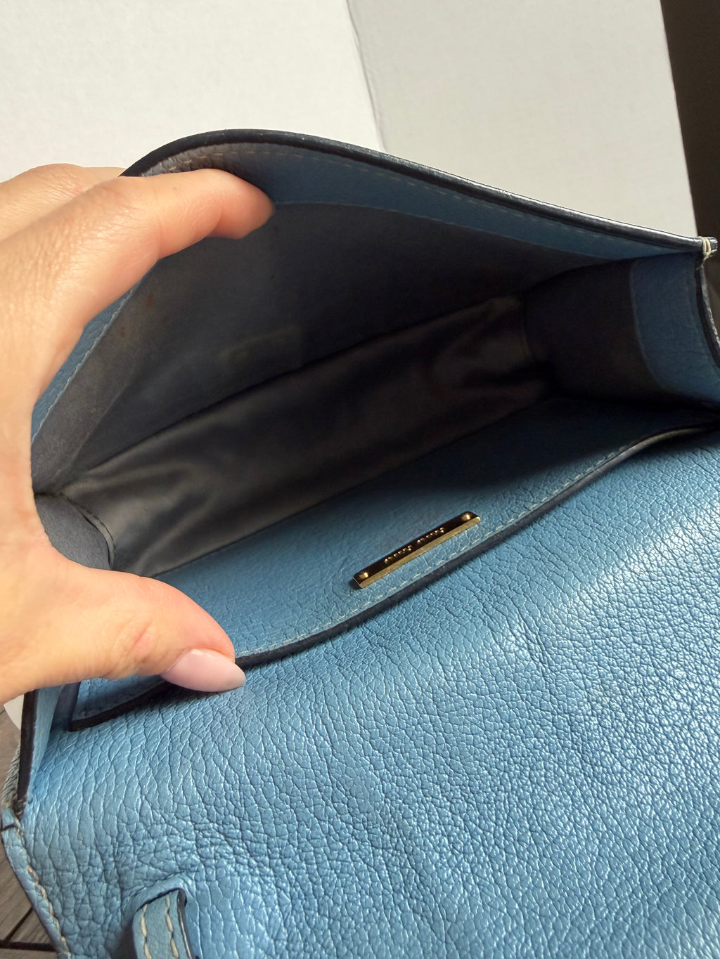 Miu Miu blue shoulder bag