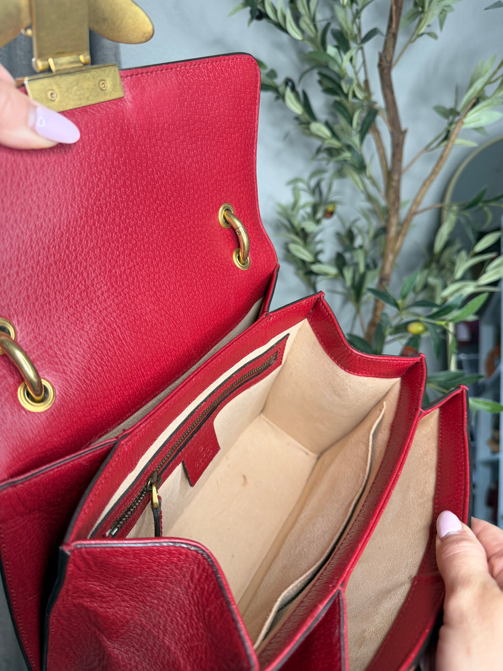 Gucci Bee Margaret Top Handle with long strap