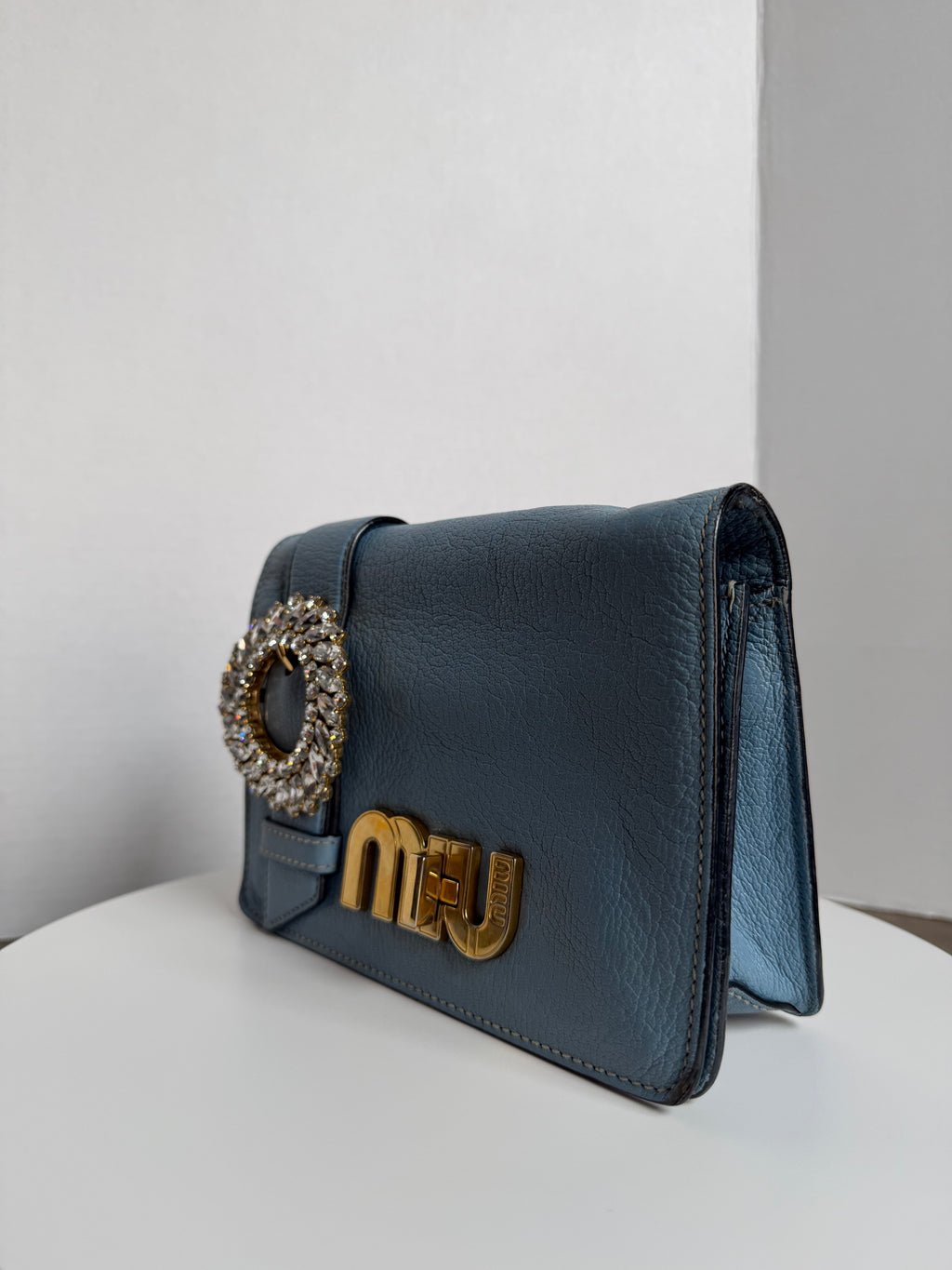 Miu Miu blue shoulder bag