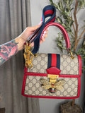Gucci Bee Margaret Top Handle with long strap