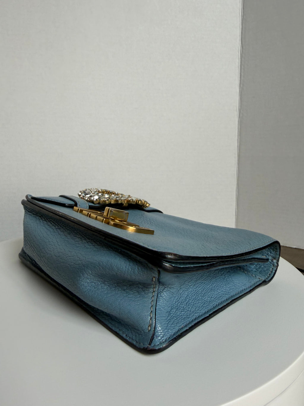 Miu Miu blue shoulder bag