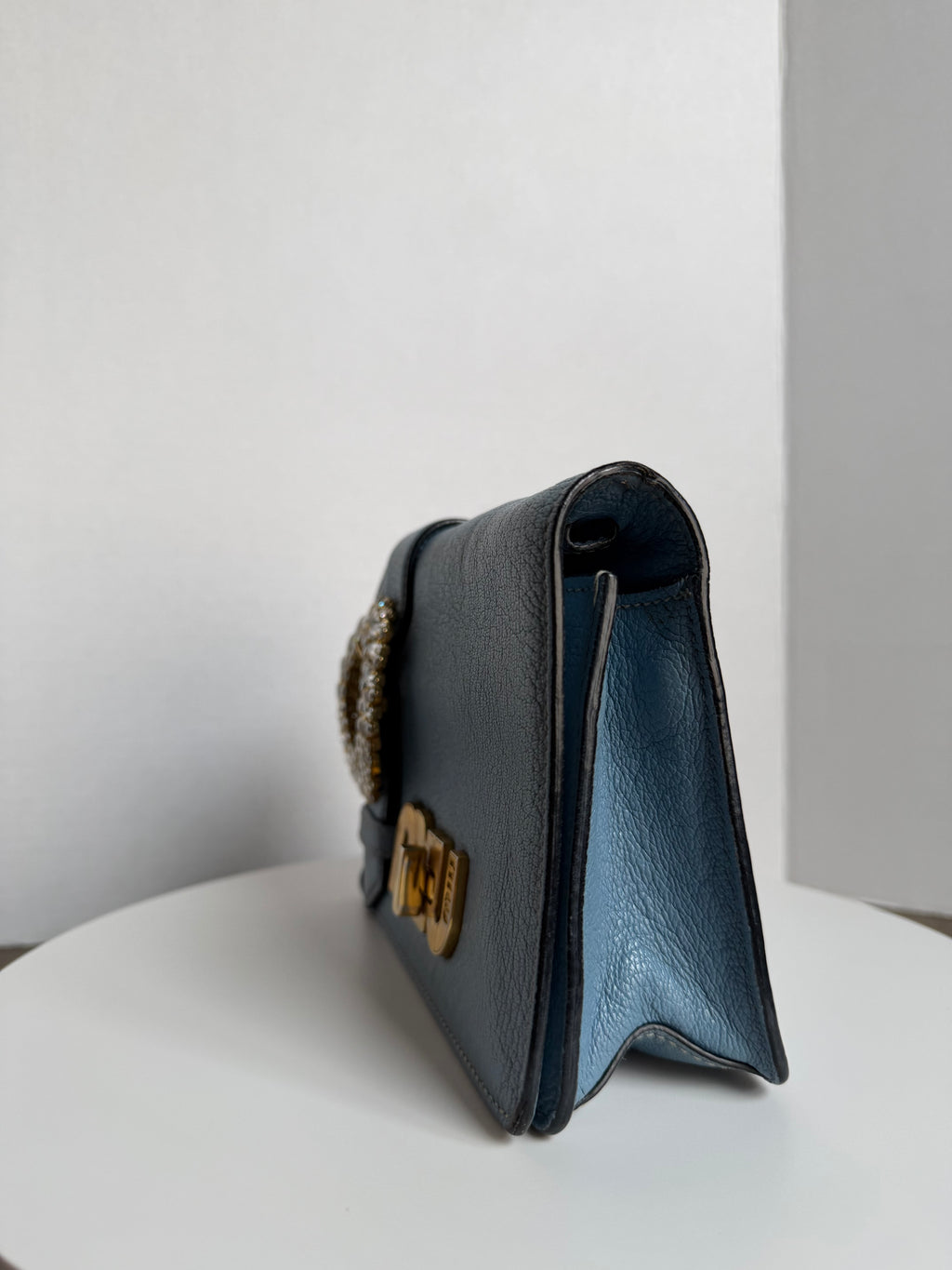 Miu Miu blue shoulder bag