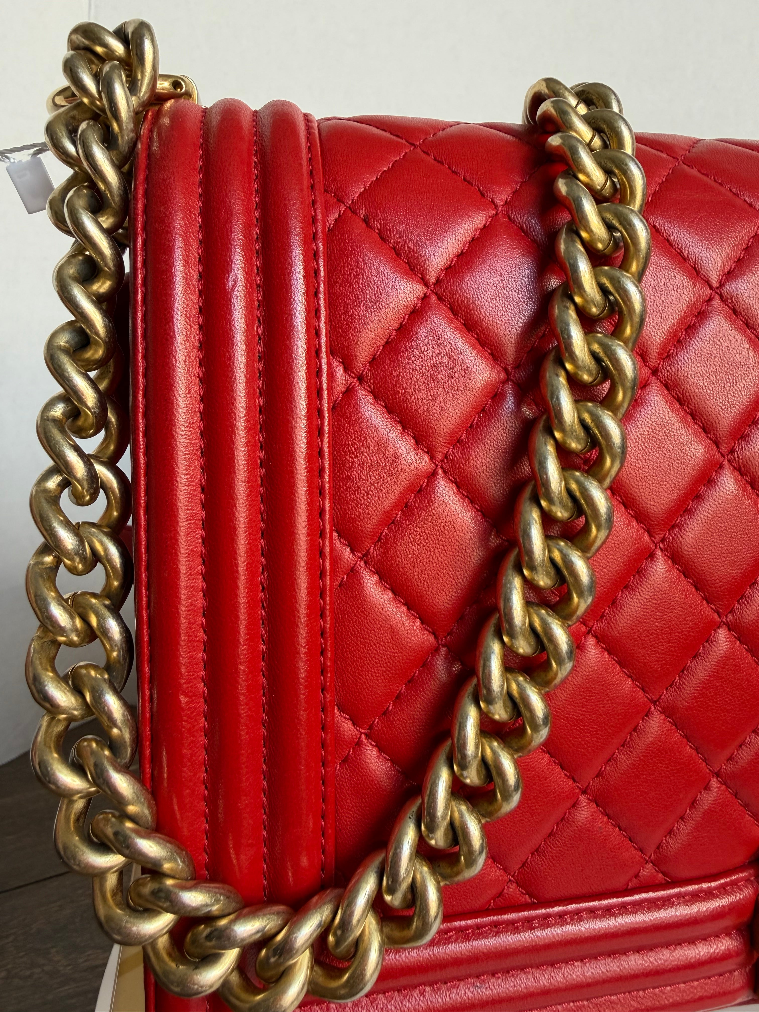 Chanel Medium Red Boy