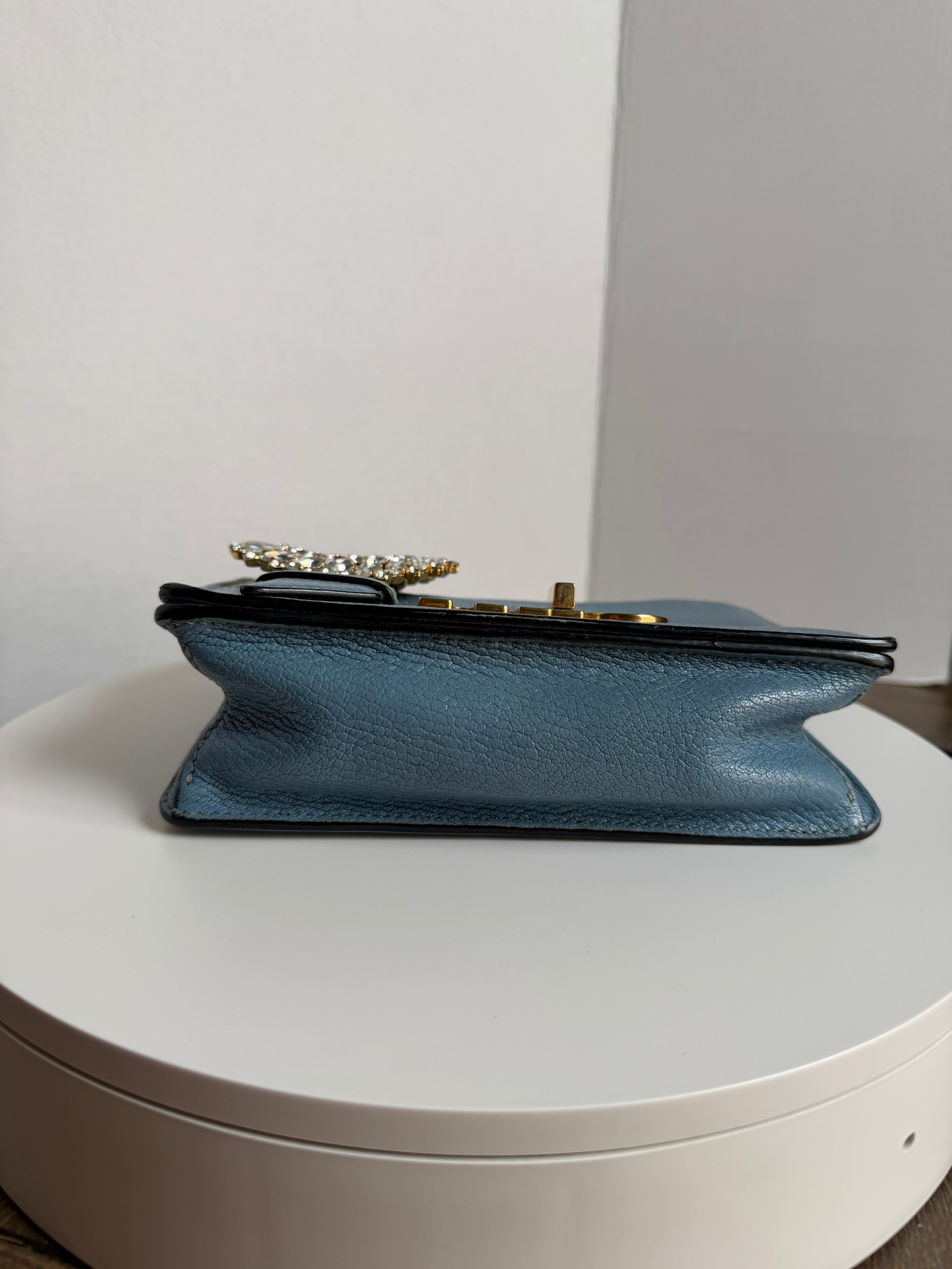 Miu Miu blue shoulder bag