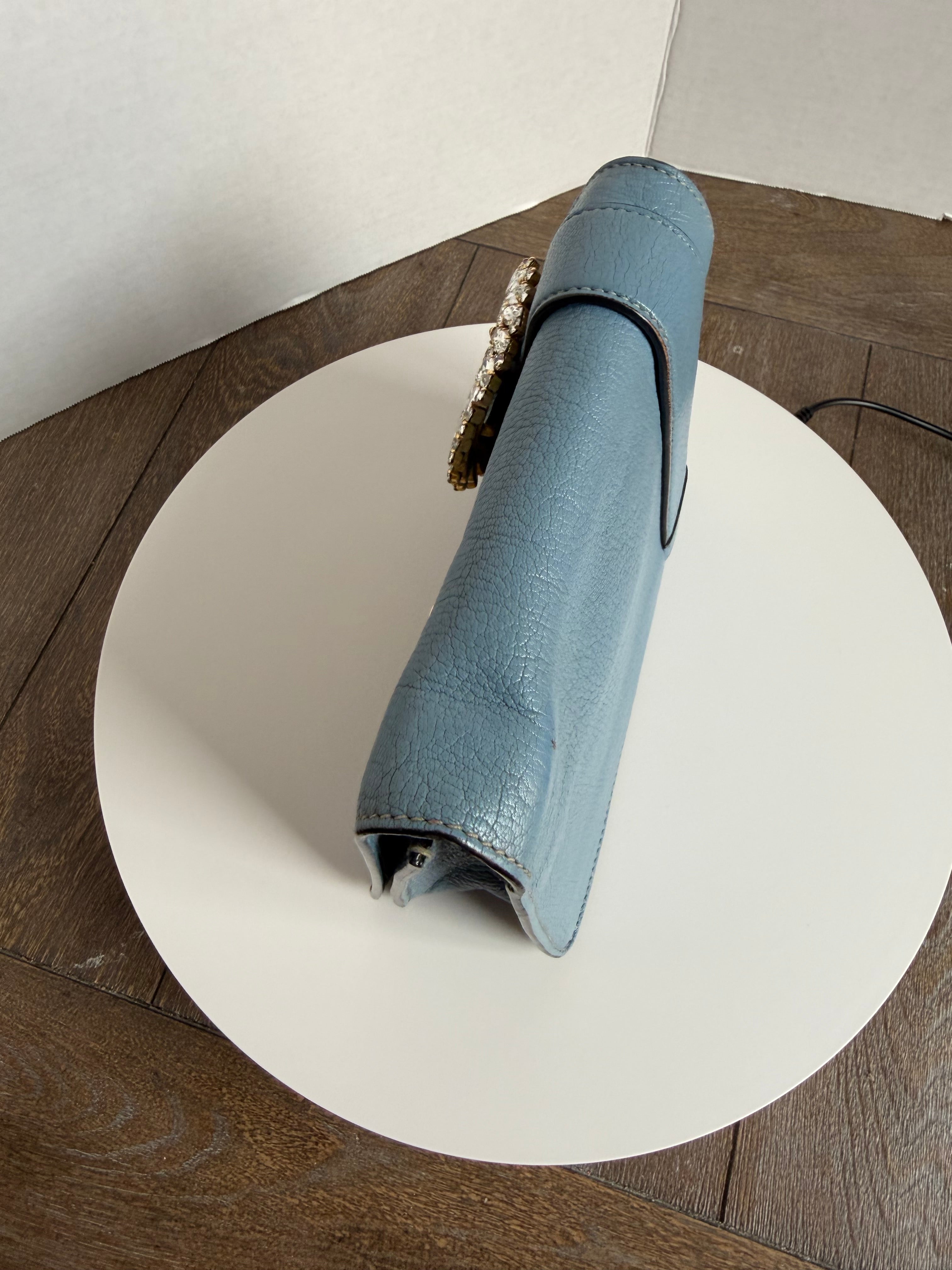 Miu Miu blue shoulder bag