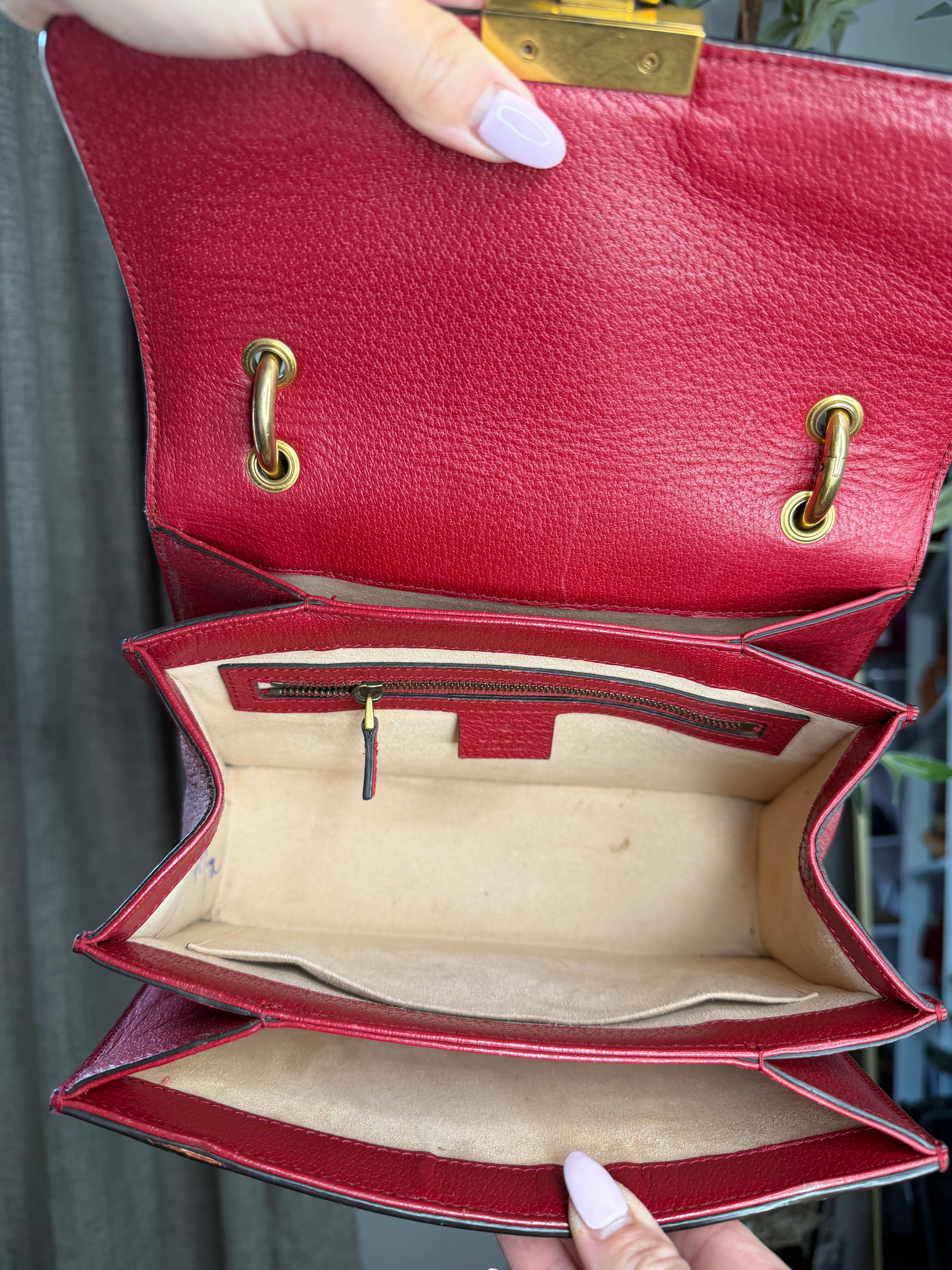 Gucci Bee Margaret Top Handle with long strap