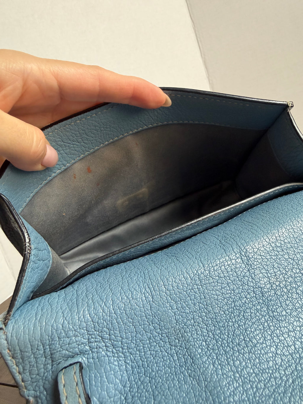 Miu Miu blue shoulder bag